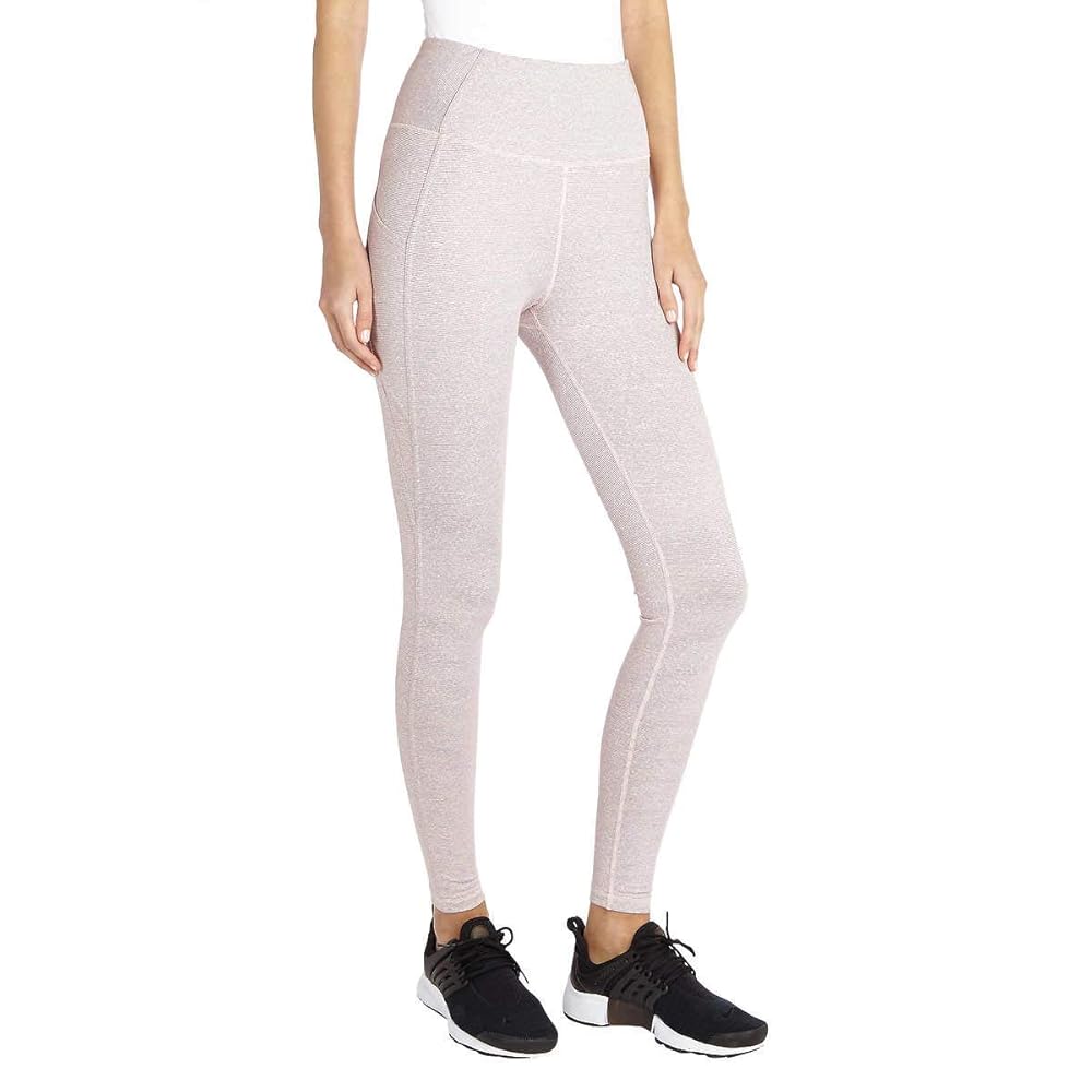 Danskin Women's Active High Waist Space Dye Legging, Dusty